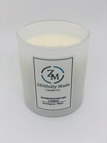 Eucalyptus Mint Aromatherapy Candle - ZENfully Made Candle Co.